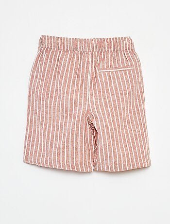 Bermuda léger et rayé
