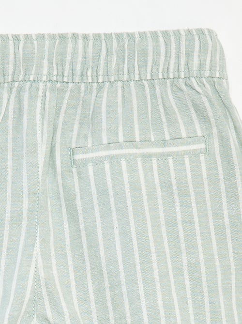 Bermuda léger et rayé - Kiabi