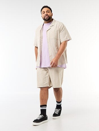 Bermuda léger uni avec 4 poches