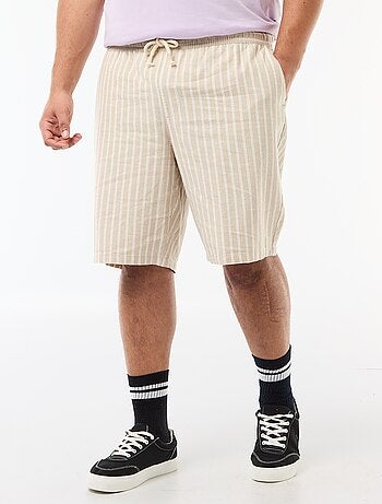 Bermuda léger uni avec 4 poches