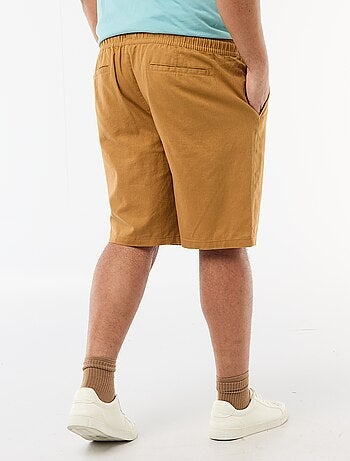 Bermuda léger uni avec 4 poches