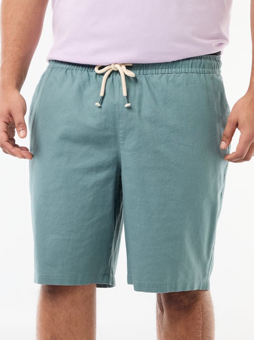 Bermuda léger uni avec 4 poches - Kiabi