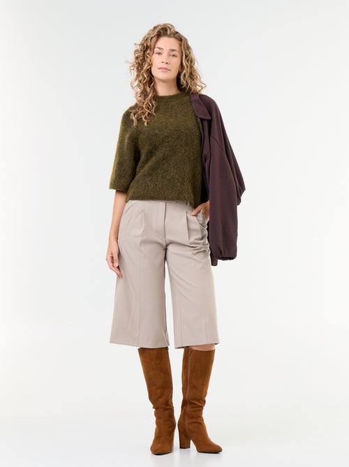 Bermuda long coupe chino - Kiabi