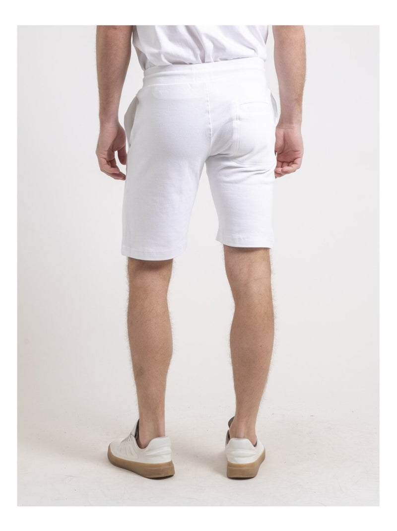 Bermuda maille beveer Blanc - Kiabi