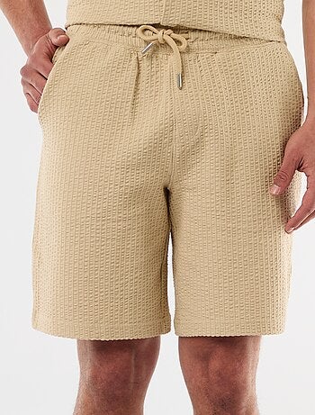 Bermuda maille lourde uni