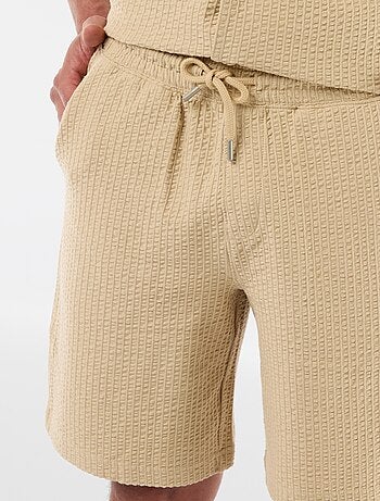 Bermuda maille lourde uni