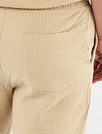 Bermuda maille lourde uni