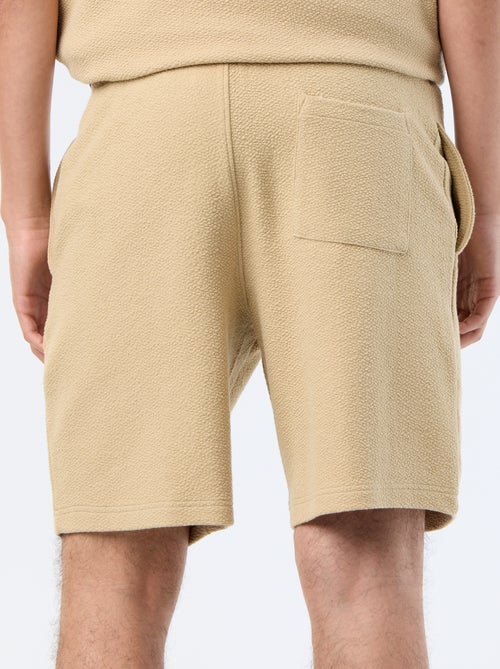 Bermuda maille lourde uni - Kiabi
