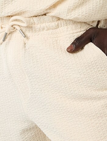 Bermuda maille lourde uni