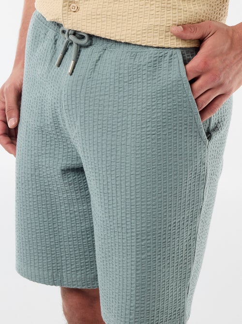 Bermuda maille lourde uni - Kiabi