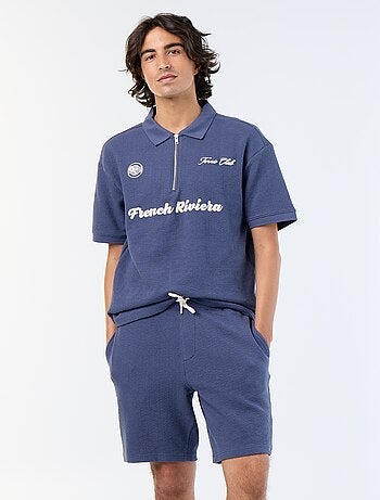 Bermuda maille lourde uni