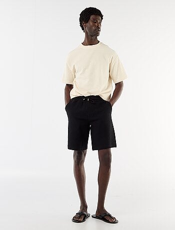 Bermuda maille lourde uni