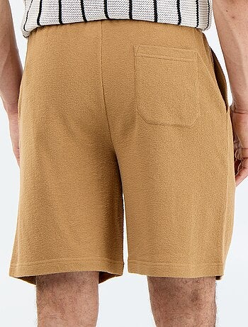 Bermuda met elastische taille en trekkoordjes