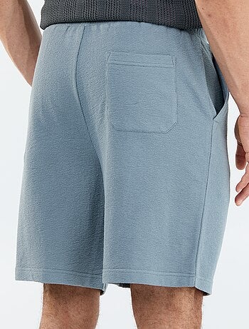 Bermuda met elastische taille en trekkoordjes