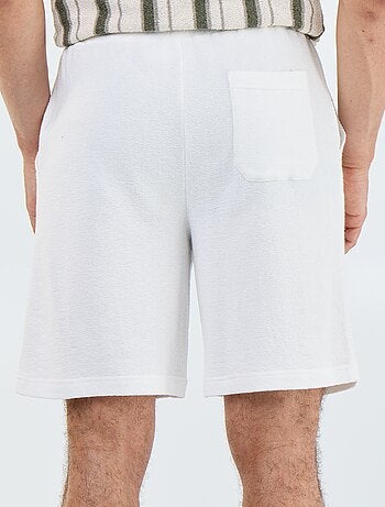 Bermuda met elastische taille en trekkoordjes