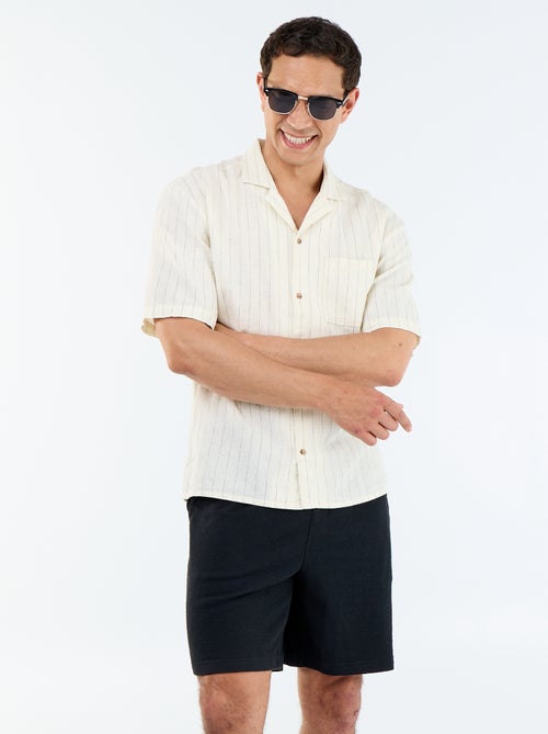 Bermuda met elastische taille en trekkoordjes - Kiabi Bermuda met elastische taille en trekkoordjes - Kiabi