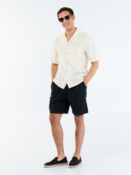 Bermuda met elastische taille en trekkoordjes - Kiabi Bermuda met elastische taille en trekkoordjes - Kiabi