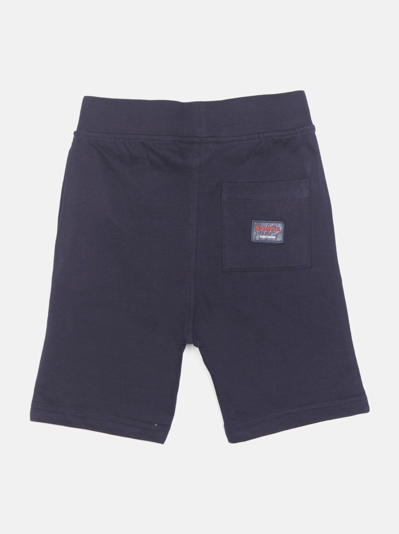 Bermuda met elastische tailleband - Redskins Donkerblauw - Kiabi