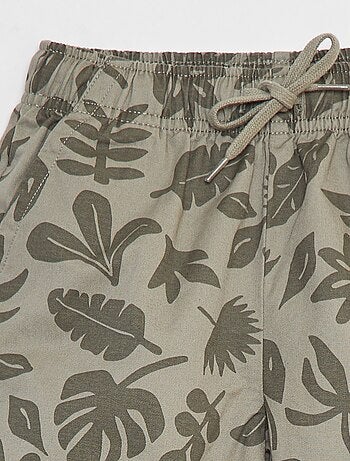 Bermuda met elastische tailleband