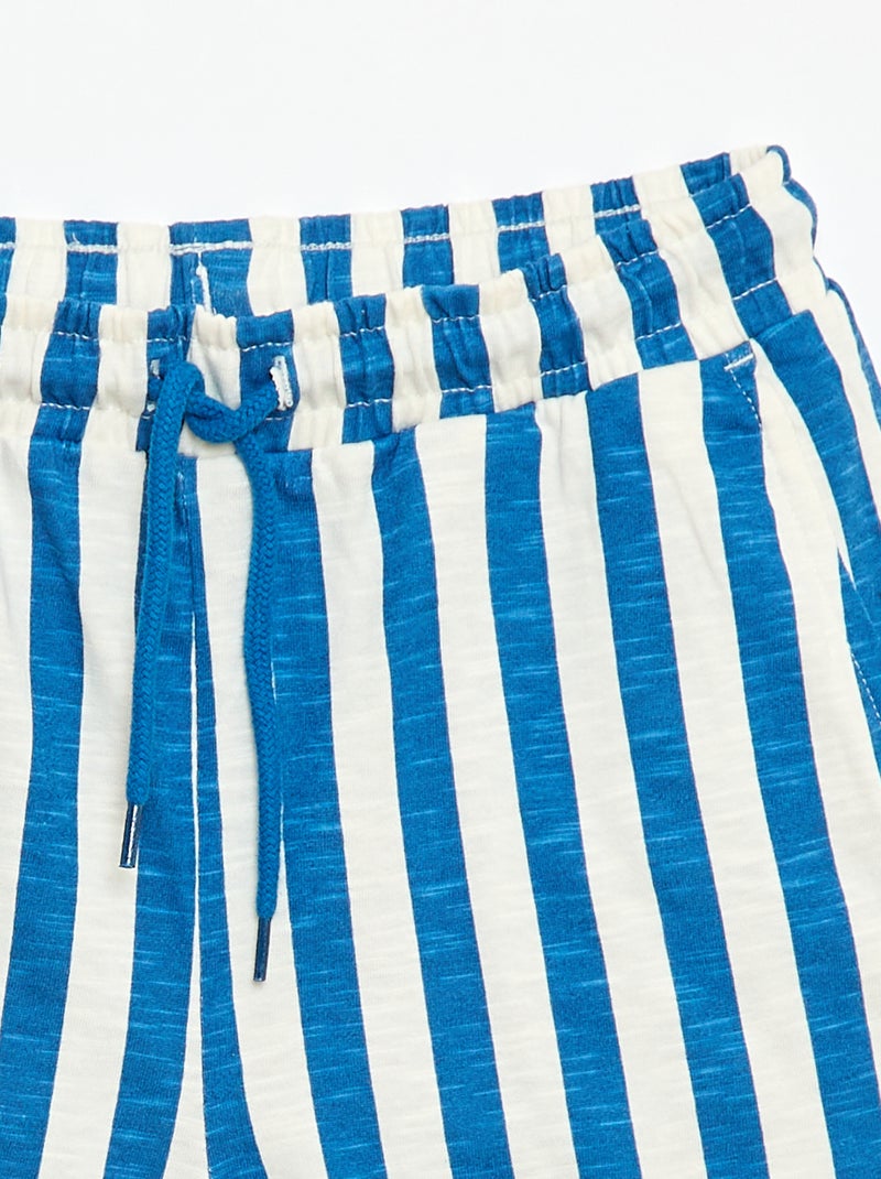 Bermuda met motief Blauw - Kiabi