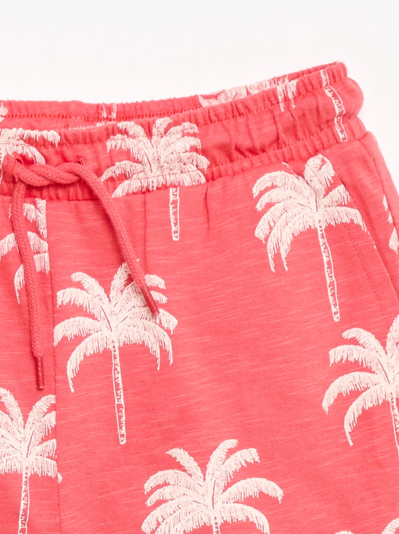 Bermuda met motief Rood - Kiabi