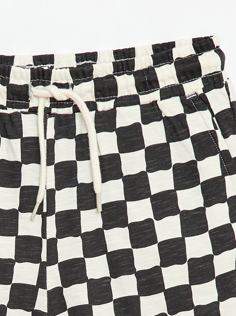 Bermuda met motief Wit - Kiabi