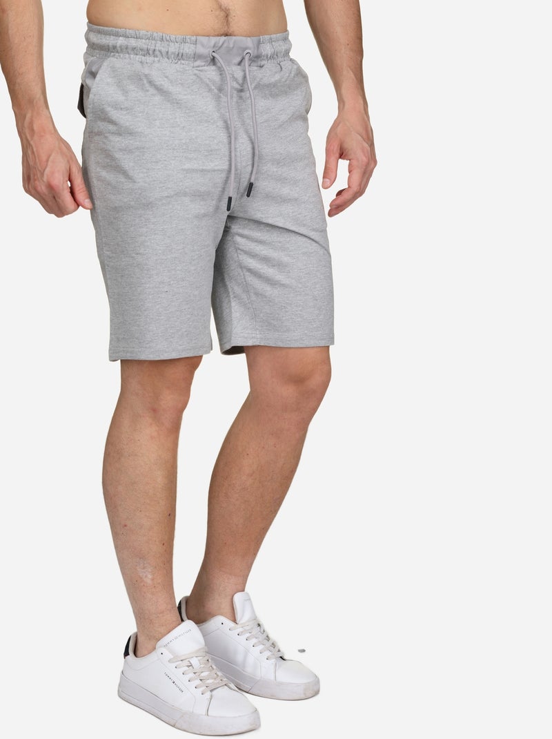Bermuda met veters - Torrente Gemêleerd grijs - Kiabi