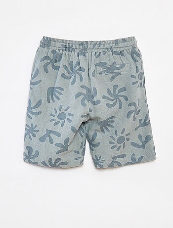 Bermuda met zakken en print