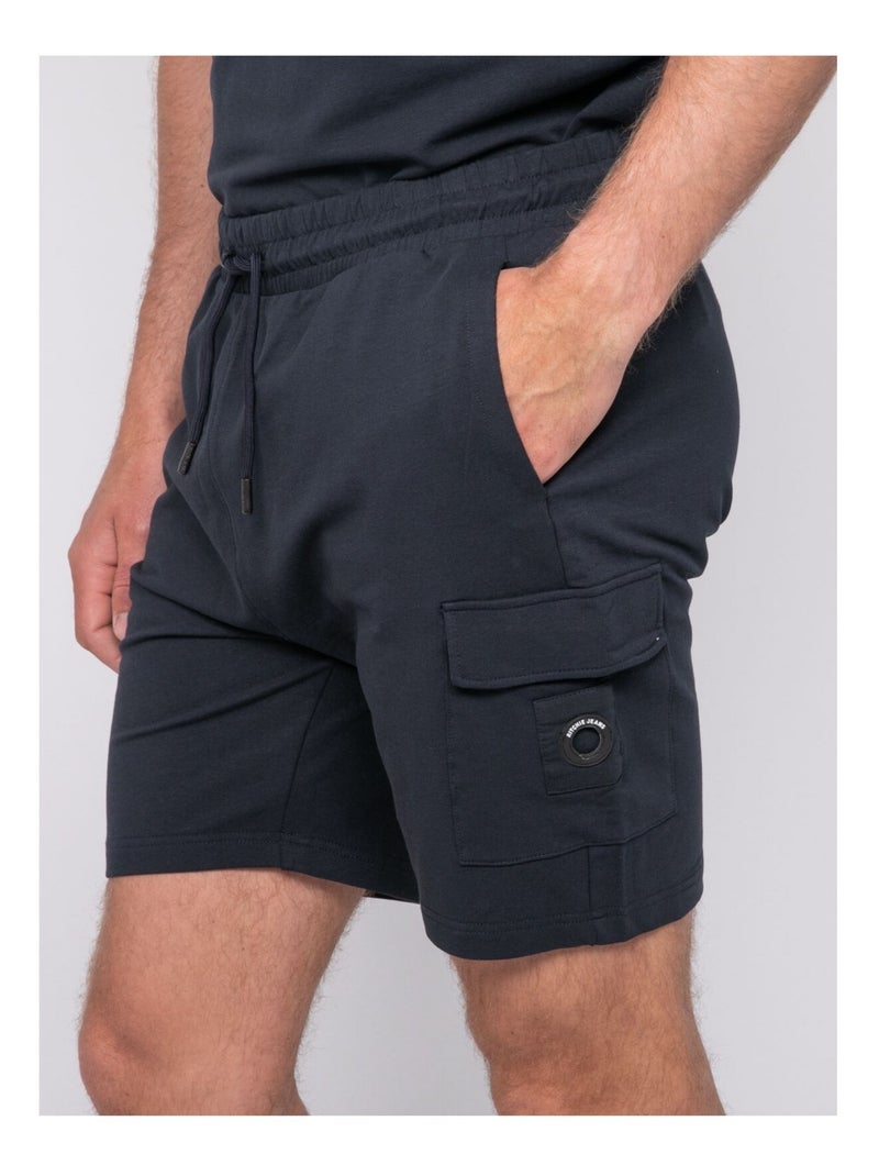 Bermuda molleton battle begura Bleu marine - Kiabi
