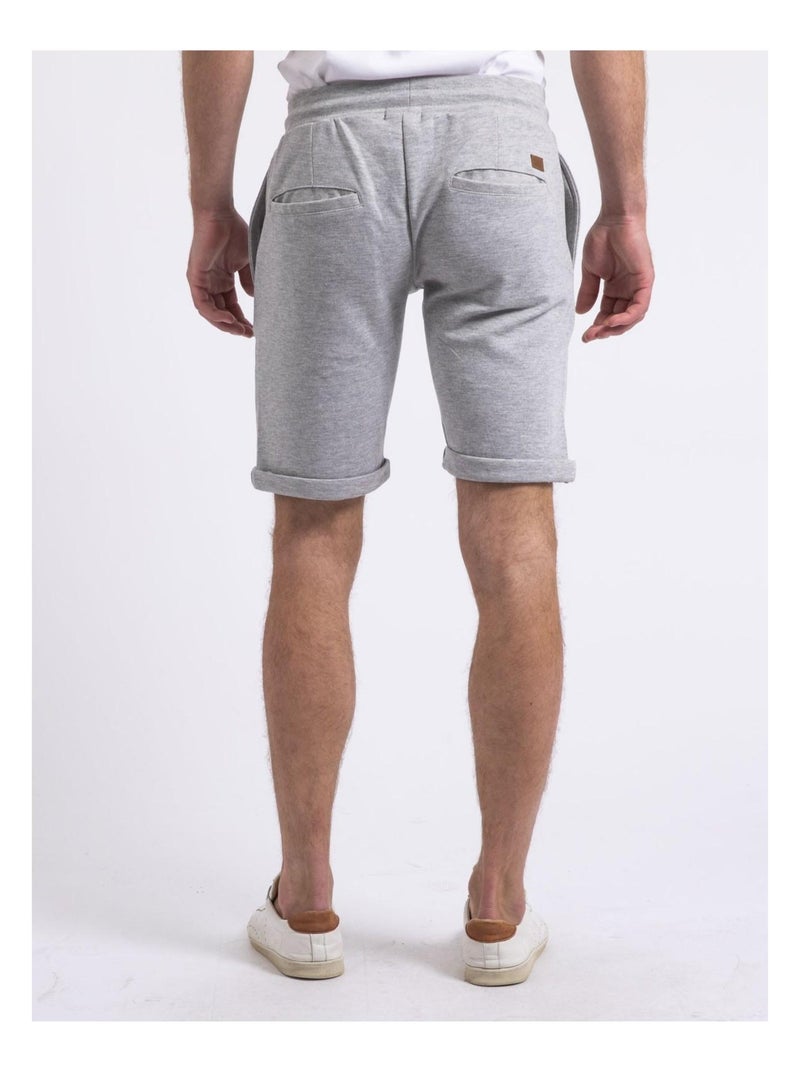 Bermuda molleton berkem Gris - Kiabi