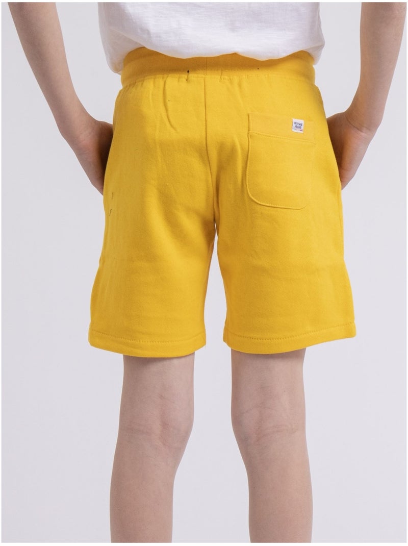 Bermuda molleton bidmin garçon Jaune - Kiabi