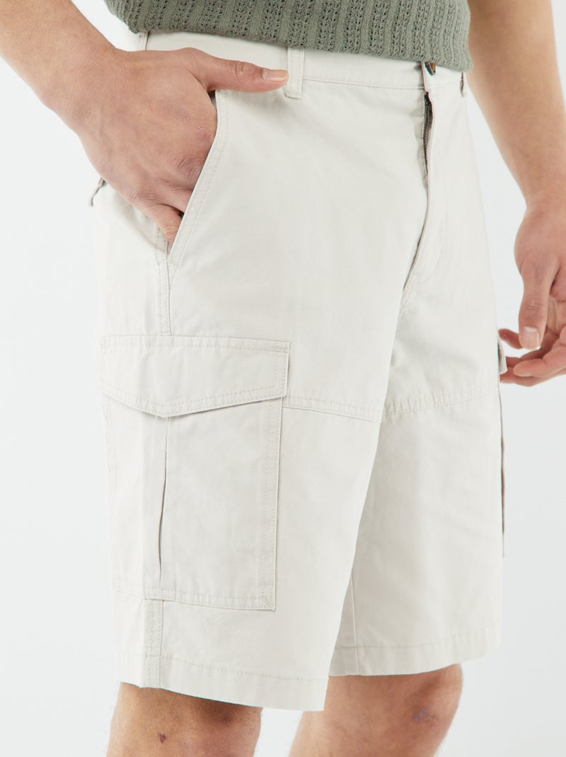 Bermuda multipoche Gris - Kiabi