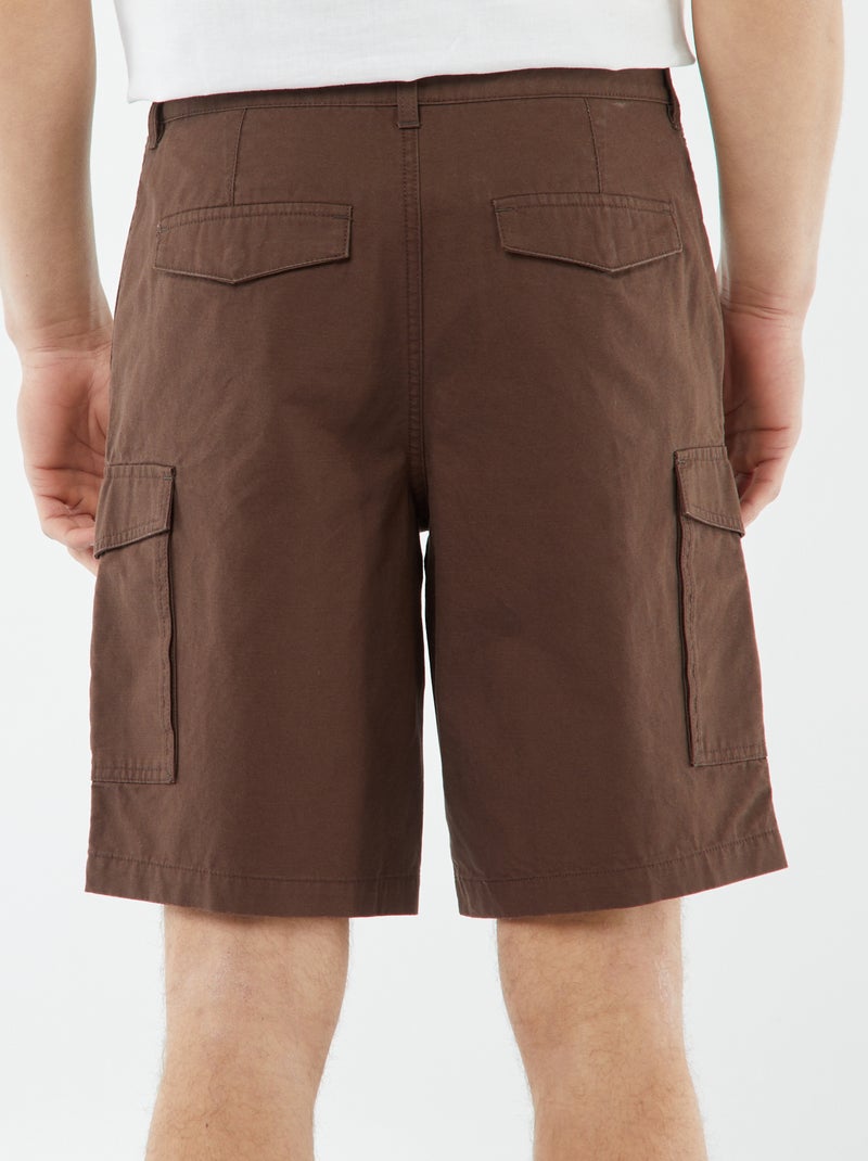 Bermuda multipoche Marron - Kiabi