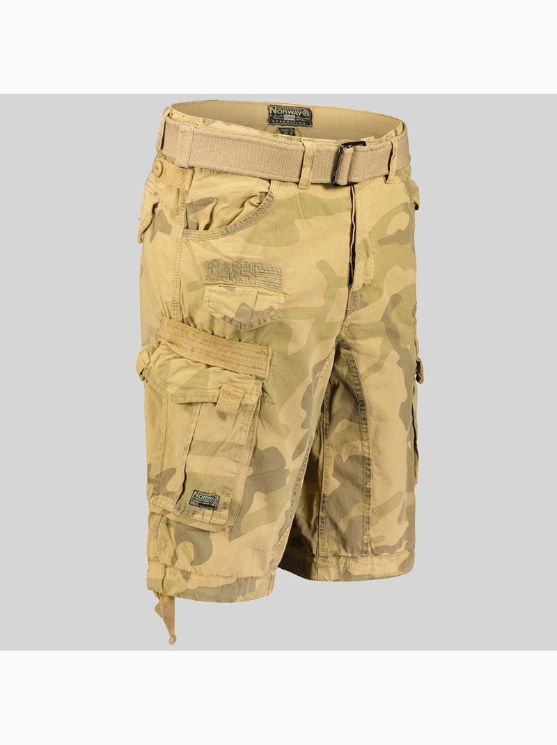 Bermuda panoramique camo – geographical norway Beige sable - Kiabi
