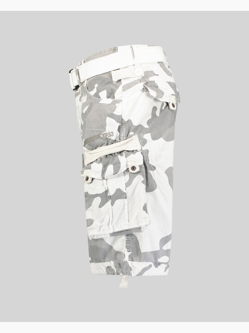 Bermuda panoramique camo – geographical norway Blanc Multicolore - Kiabi