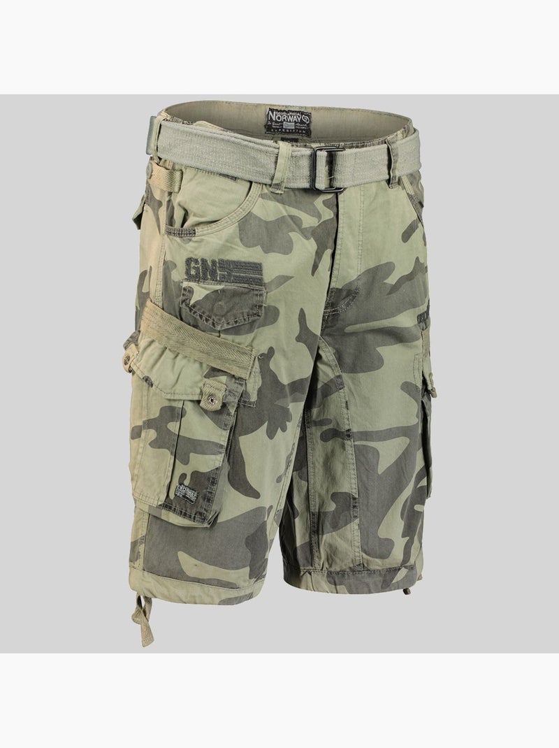 Bermuda panoramique camo – geographical norway Gris Multicolore - Kiabi