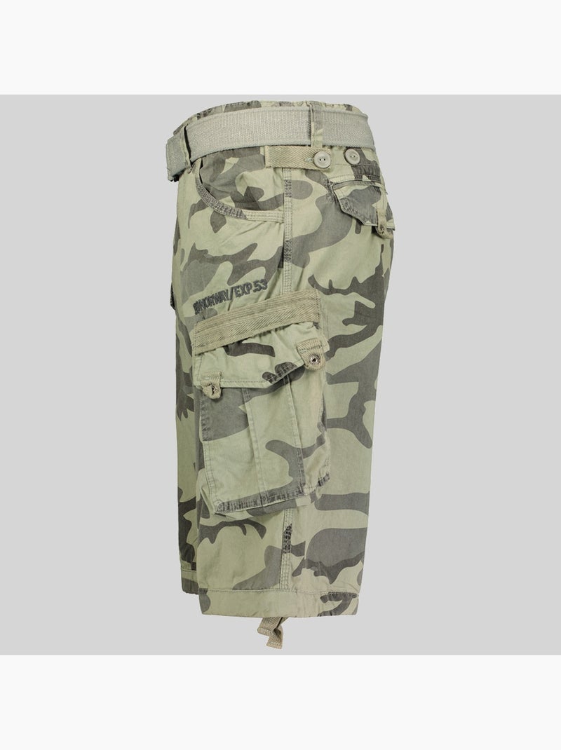 Bermuda panoramique camo – geographical norway Gris Multicolore - Kiabi