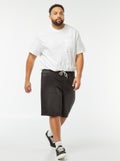 Bermuda slim en denim stretch Gris - Kiabi