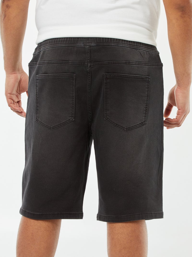 Bermuda slim en denim stretch Gris - Kiabi