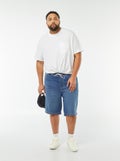 Bermuda slim en denim stretch Stone - Kiabi