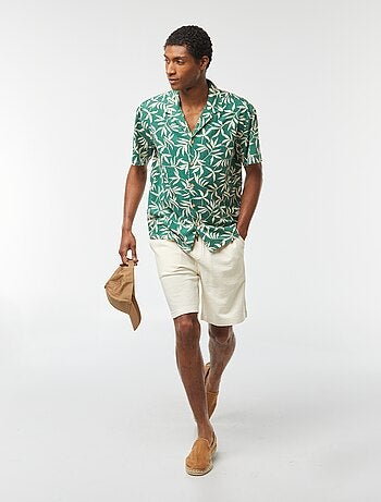 Bermuda uni à poches