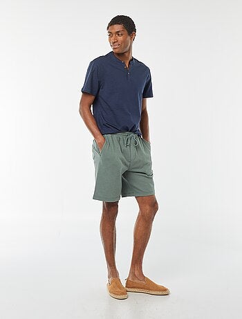 Bermuda uni à poches