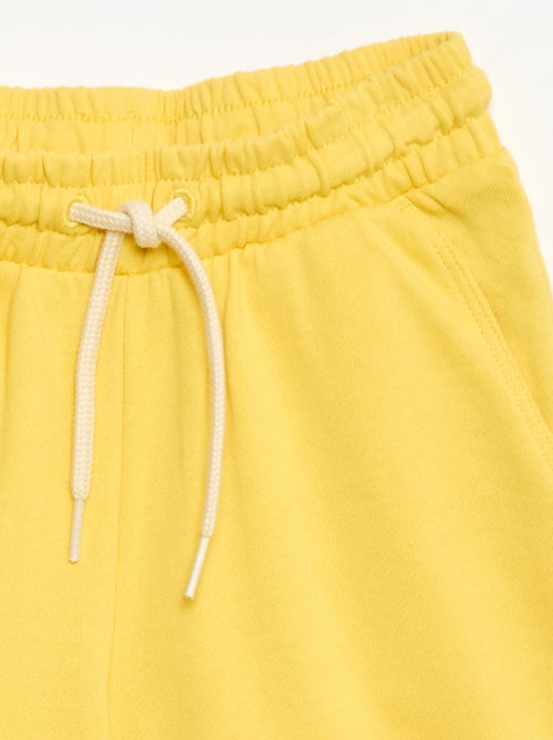 Bermuda uni en coton - Kiabi