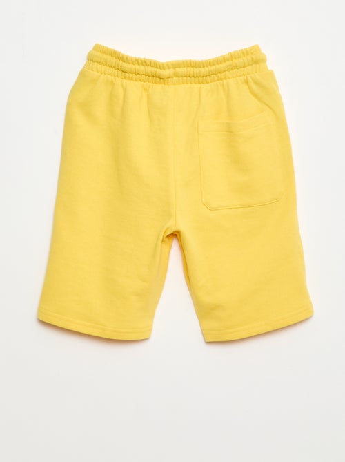 Bermuda uni en coton - Kiabi