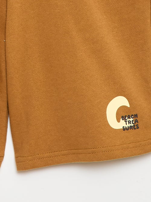 Bermuda uni en coton - Kiabi