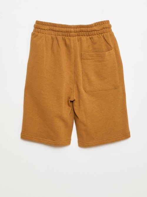 Bermuda uni en coton - Kiabi