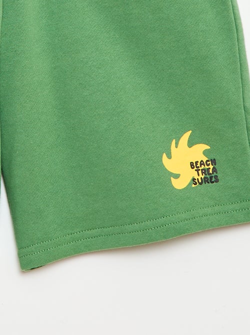 Bermuda uni en coton - Kiabi