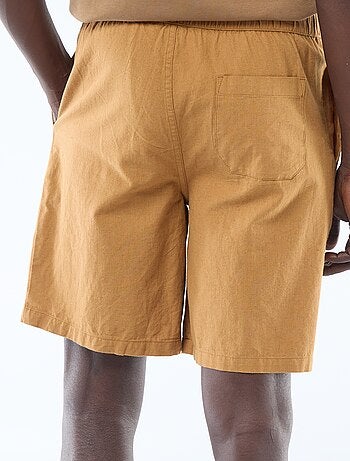 Bermuda uni en lin mélangé