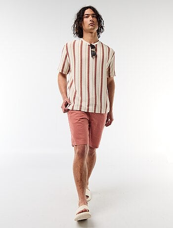 Bermuda en lin mélangé