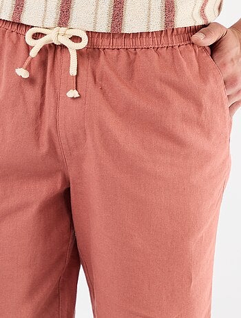 Bermuda en lin mélangé